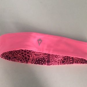 Pink double sided Ivivva headband